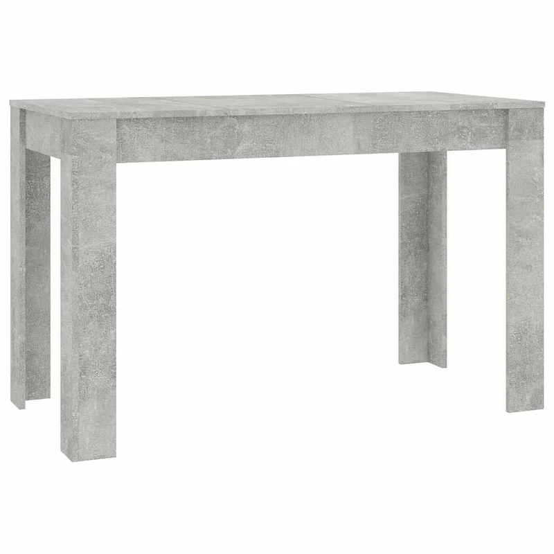 Table de salle à manger design moderne 120 x 60 x 76 cm bois d'ingénierie gris DEC036865