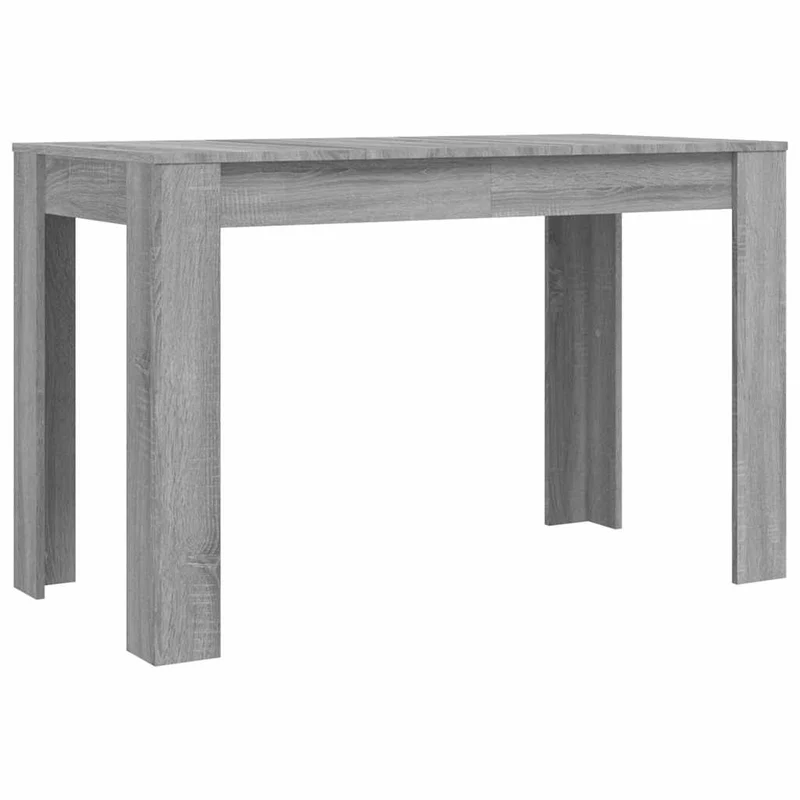 Table de salle à manger design moderne 120 x 60 x 76 cm bois d'ingénierie gris DEC036677