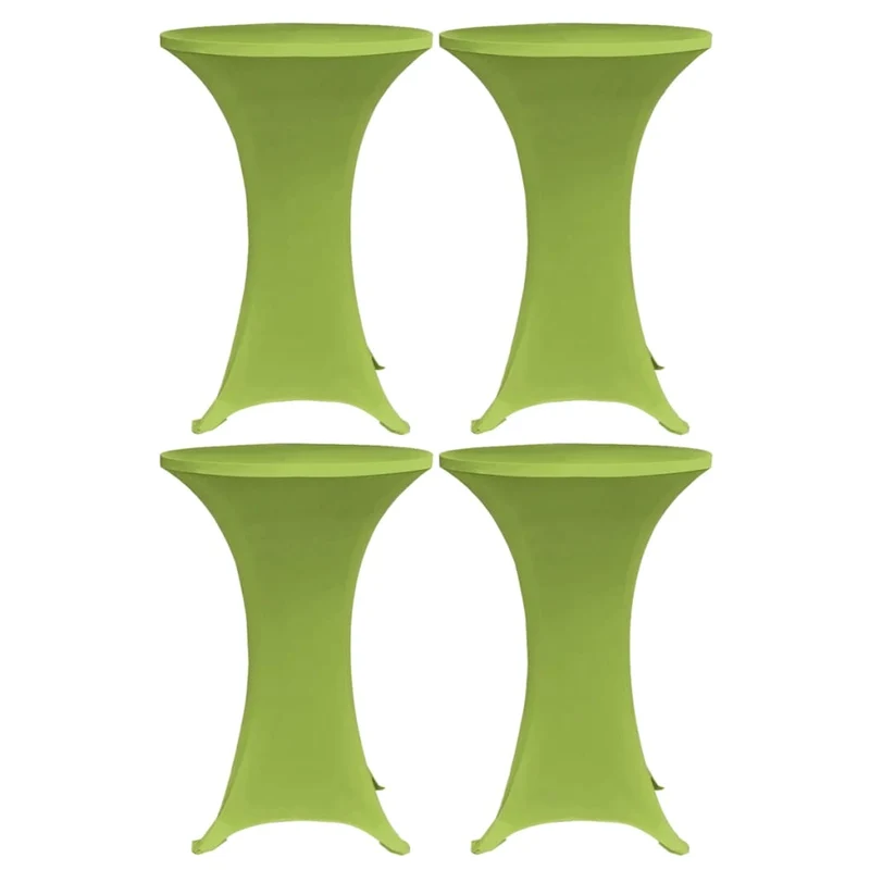 Housses de table extensible 4 pièces 80 cm Vert DEC022522