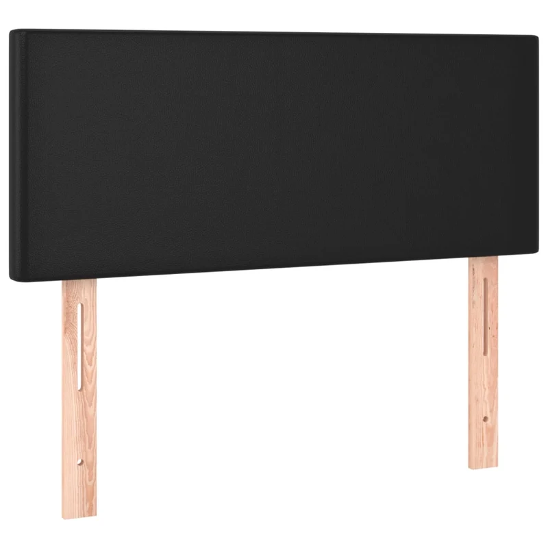 Tête de lit accessoire couchage chambre à coucher meuble 100 x 5 x 78/88 cm synthétique noir TDL0202397