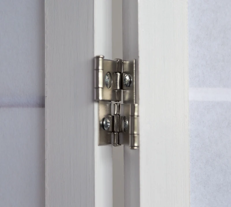 Paravent 6 panneaux japonais en bois blanc 264x175 cm PAR06019