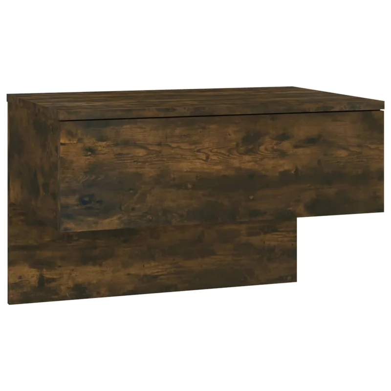 Table de chevet murale avec tiroir 60 x 40 x 40 cm en bois d'ingénierie marron DEC034252