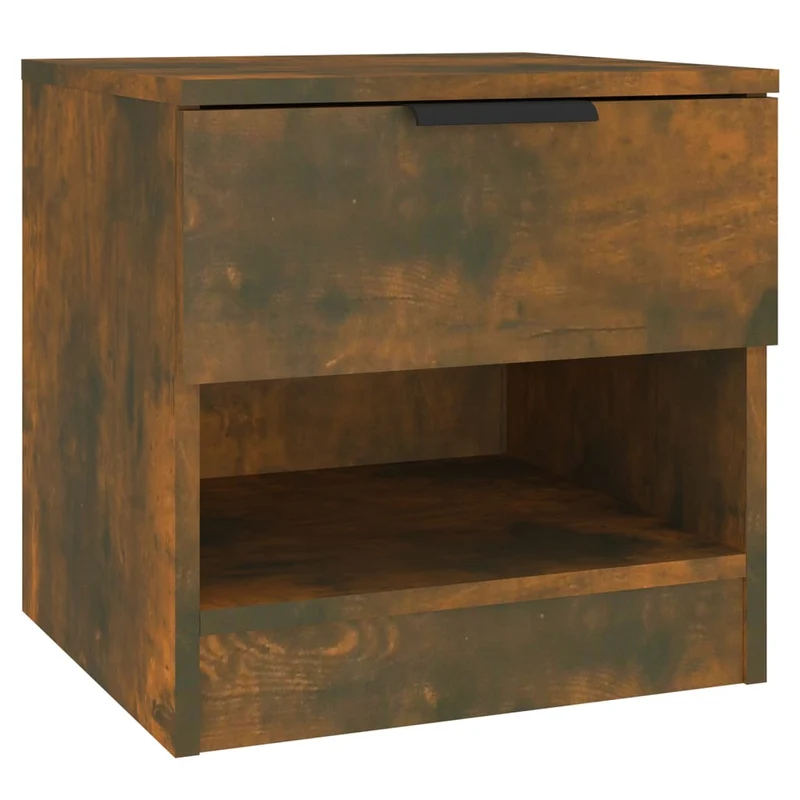 Table de chevet avec tiroir et compartiment 40 x 39 x 40 cm en bois d'ingénierie marron DEC033675