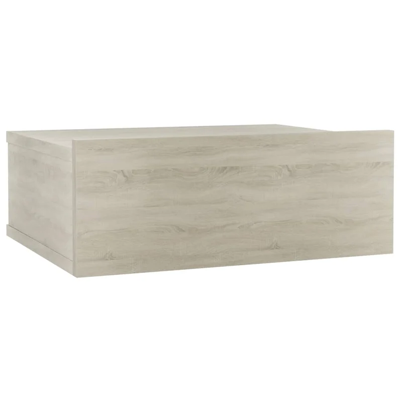 Table de chevet murale avec tiroir 40 x 30 x 15 cm en bois d'ingénierie couleur chêne DEC033924
