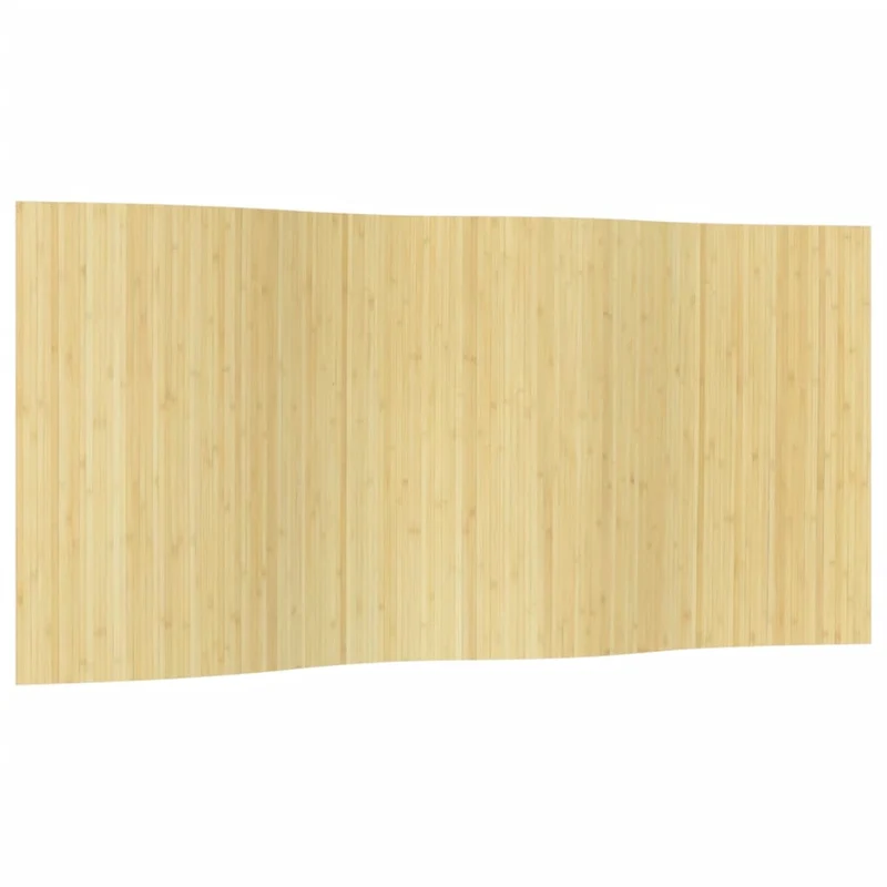 Paravent séparateur de pièce cloison 165 x 400 cm bambou beige DEC031158