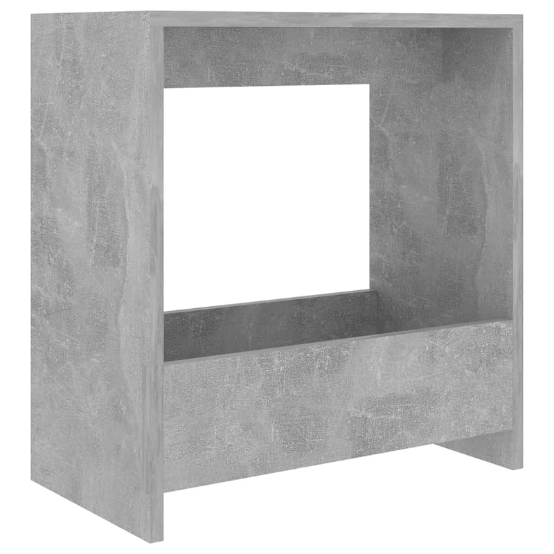 Table d'appoint bout de canapé 50 x 26 x 50 cm bois d'ingénierie couleur gris béton DEC032451