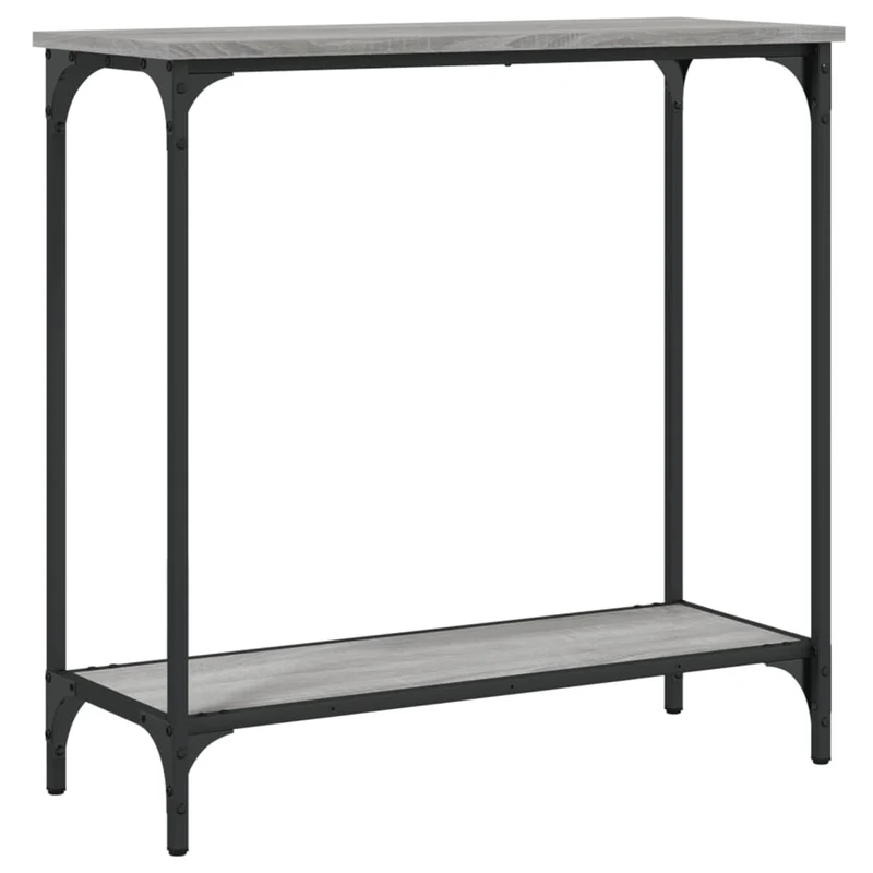 Table d'appoint console pratique pour une entrée organisée 75 x 30,5 x 75 cm bois d'ingénierie et métal DEC032239