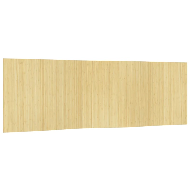 Paravent séparateur de pièce cloison 165 x 600 cm bambou beige DEC031159
