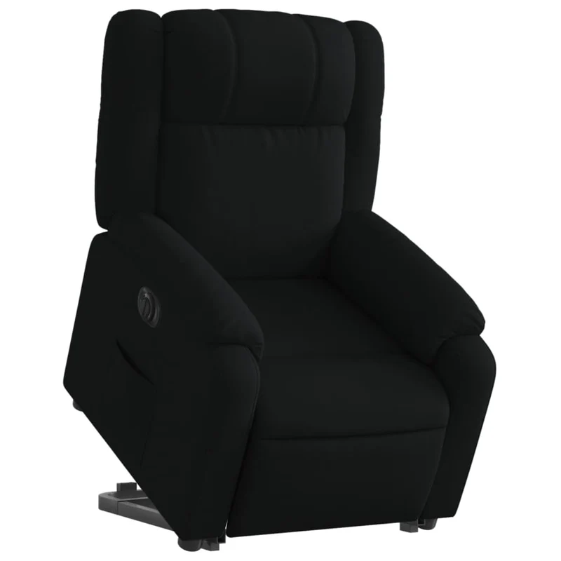 Fauteuil relax TV fonction de levage électrique très confortable en tissu noir DEC028492