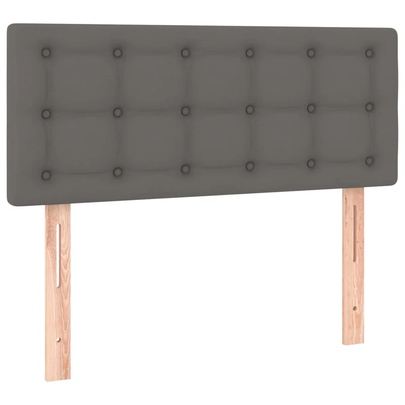 Tête de lit accessoire couchage chambre à coucher meuble 100 x 5 x 78/88 cm synthétique gris TDL0203553