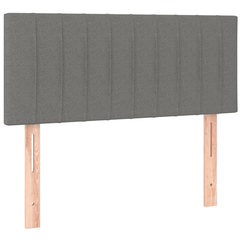Tête de lit accessoire couchage chambre à coucher meuble 80 x 5 x 78/88 cm tissu gris foncé TDL0203179