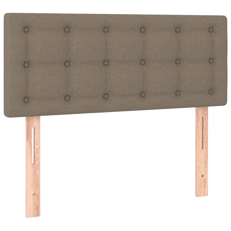 Tête de lit accessoire couchage chambre à coucher meuble 100 x 5 x 78/88 cm tissu taupe TDL0202011