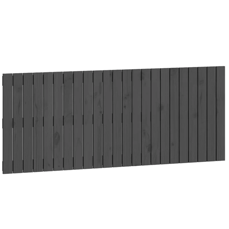 Tête de lit accessoire couchage chambre à coucher meuble murale style palette 147 x 3 x 60 cm bois massif gris TDL0202652