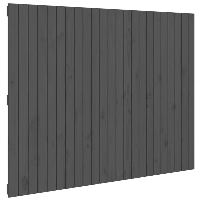 Tête de lit accessoire couchage chambre à coucher meuble murale style palette 146,5 x 3 x 110 cm bois massif gris TDL0202656