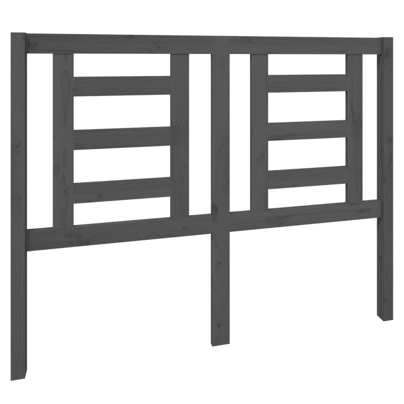 Tête de lit accessoire couchage chambre à coucher meuble 126 x 4 x 100 cm bois de pin gris TDL0203506