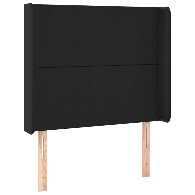 Tête de lit accessoire couchage chambre à coucher meuble à LED 103 x 16 x 118/128 cm synthétique noir TDL0200741