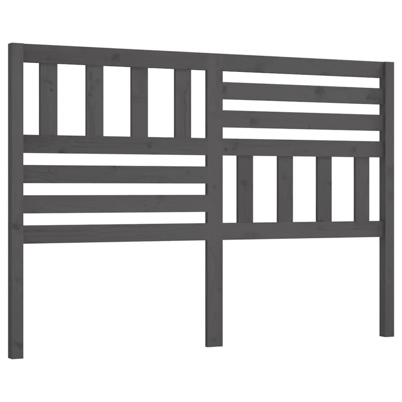 Tête de lit accessoire couchage chambre à coucher meuble 156 x 4 x 100 cm bois de pin gris TDL0203412