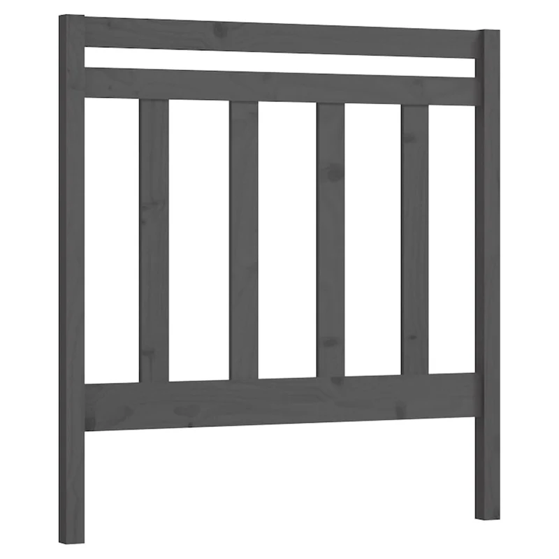 Tête de lit accessoire couchage chambre à coucher meuble 96 x 4 x 100 cm bois de pin gris TDL0203251