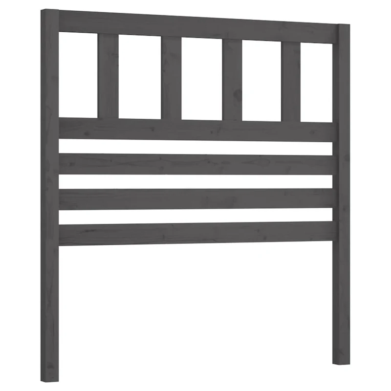 Tête de lit accessoire couchage chambre à coucher meuble 96 x 4 x 100 cm bois de pin gris TDL0203246
