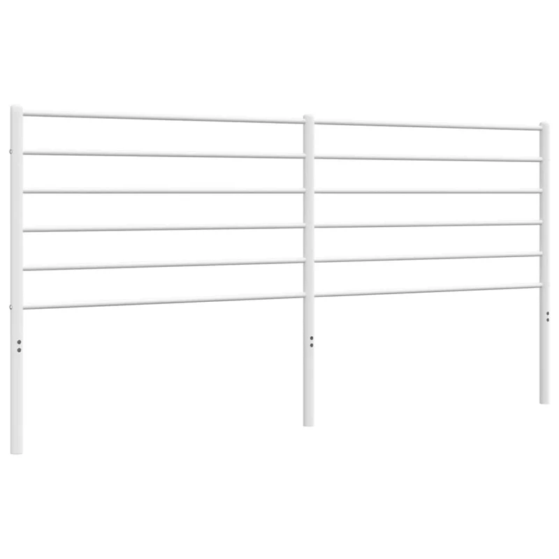 Tête de lit accessoire couchage chambre à coucher meuble 193 cm métal blanc TDL0202465