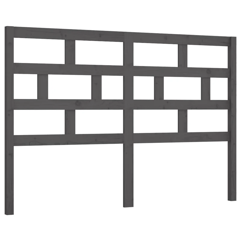 Tête de lit accessoire couchage chambre à coucher meuble 166 x 4 x 100 cm bois de pin gris TDL0203383
