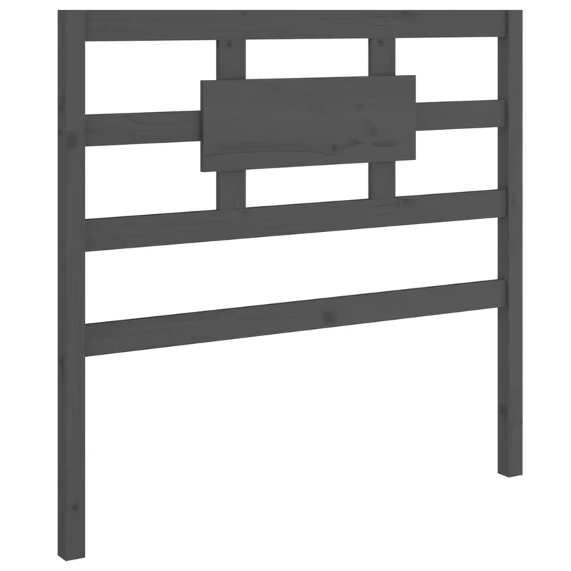Tête de lit accessoire couchage chambre à coucher meuble 95,5 x 4 x 100 cm bois de pin gris TDL0203261