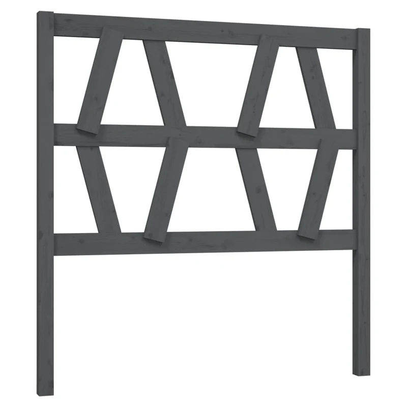 Tête de lit accessoire couchage chambre à coucher meuble 96 x 4 x 100 cm bois de pin gris TDL0203245