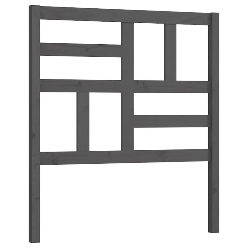 Tête de lit accessoire couchage chambre à coucher meuble 96 x 4 x 104 cm bois de pin gris TDL0203241