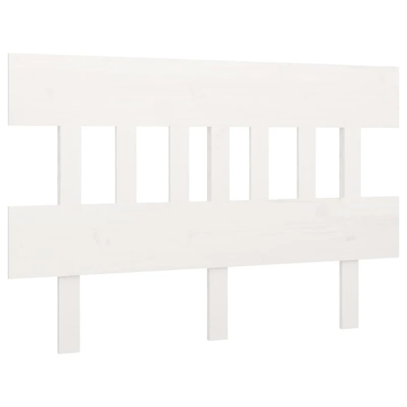 Tête de lit accessoire couchage chambre à coucher meuble 123,5 x 3 x 81 cm bois de pin blanc TDL0203934