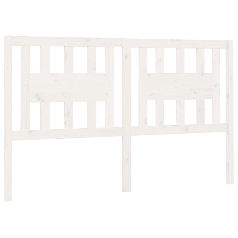 Tête de lit accessoire couchage chambre à coucher meuble 126 x 4 x 100 cm bois de pin blanc TDL0203909