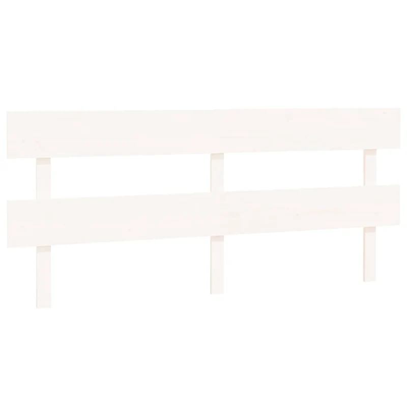 Tête de lit accessoire couchage chambre à coucher meuble 204 x 3 x 81 cm bois de pin blanc TDL0203744