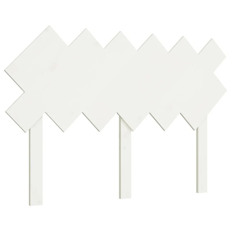 Tête de lit accessoire couchage chambre à coucher meuble 122,5 x 3 x 80,5 cm bois de pin blanc TDL0203935