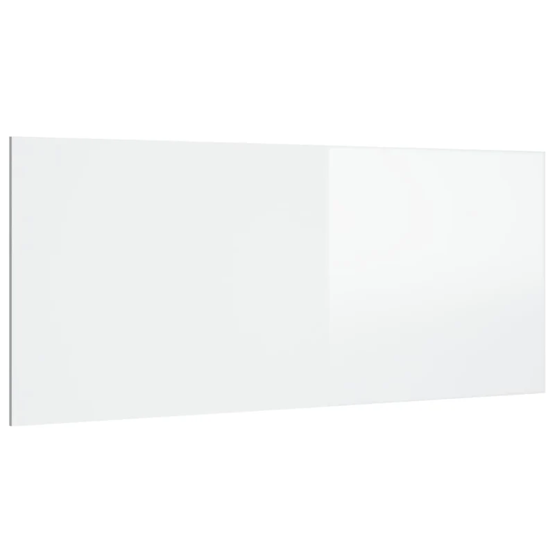 Tête de lit accessoire couchage chambre à coucher meuble 200 x 1,5 x 80 cm MDF blanc TDL0203635