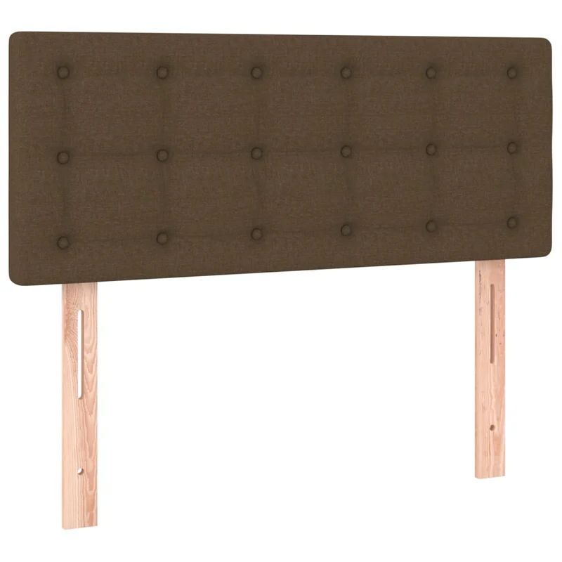 Tête de lit accessoire couchage chambre à coucher meuble à LED 90 x 5 x 78/88 cm tissu marron foncé TDL0200781