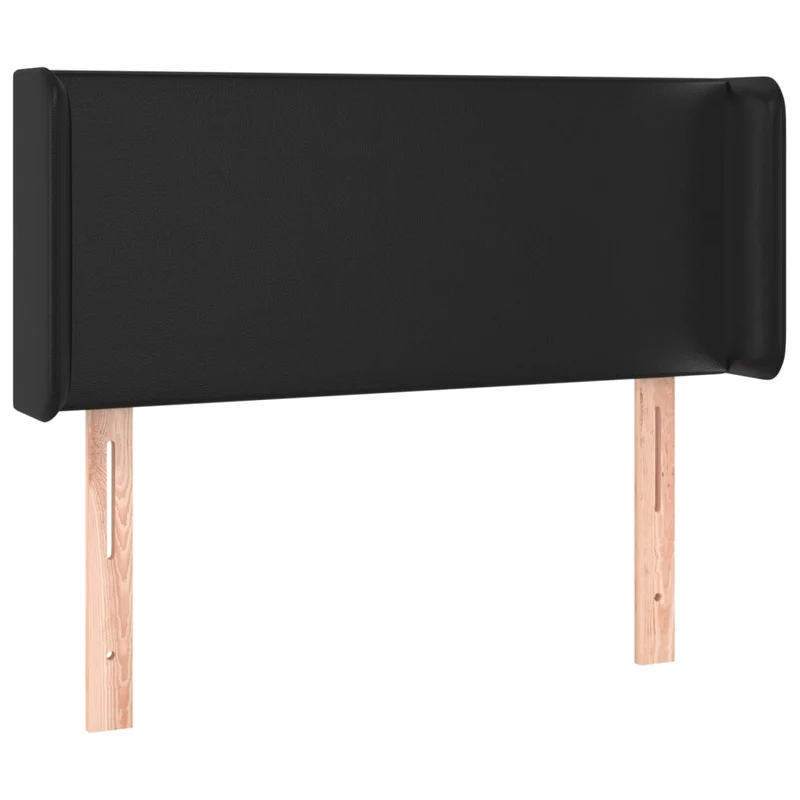 Tête de lit accessoire couchage chambre à coucher meuble à LED 93 x 16 x 78/88 cm synthétique noir TDL0200519