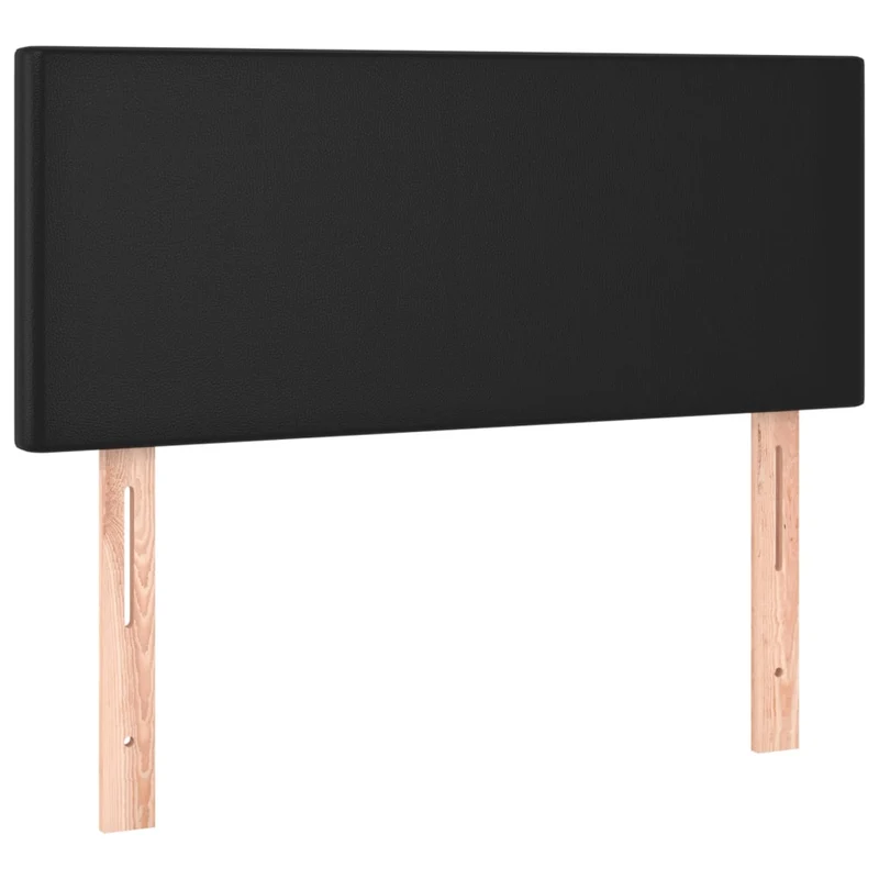 Tête de lit accessoire couchage chambre à coucher meuble à LED 90 x 5 x 78/88 cm synthétique noir TDL0200539