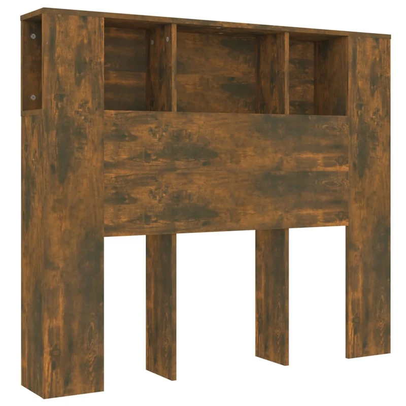 Tête de lit avec rangement accessoire de lit table de chevet étagère 120 x 18,5 x 104,5 cm MDF marron TDL0200080