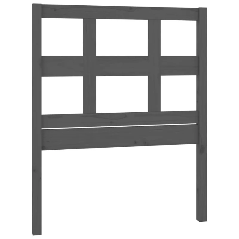 Tête de lit accessoire couchage chambre à coucher meuble 95,5 x 4 x 100 cm bois de pin gris TDL0203266