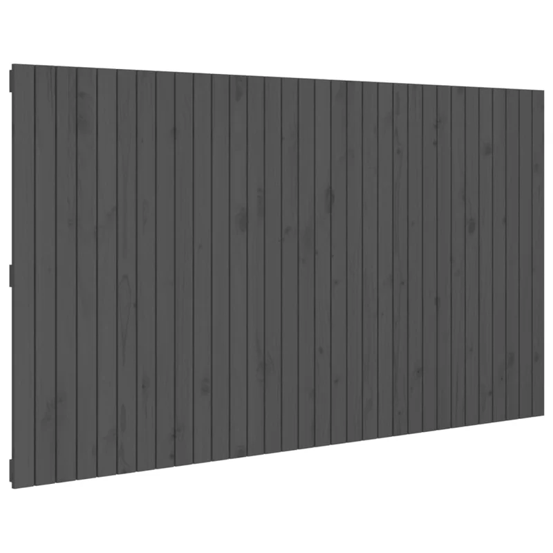 Tête de lit accessoire couchage chambre à coucher meuble murale style palette 204 x 3 x 110 cm bois massif gris TDL0202632