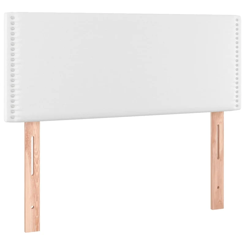 Tête de lit accessoire couchage chambre à coucher meuble à LED 100 x 5 x 78/88 cm synthétique blanc TDL0201952