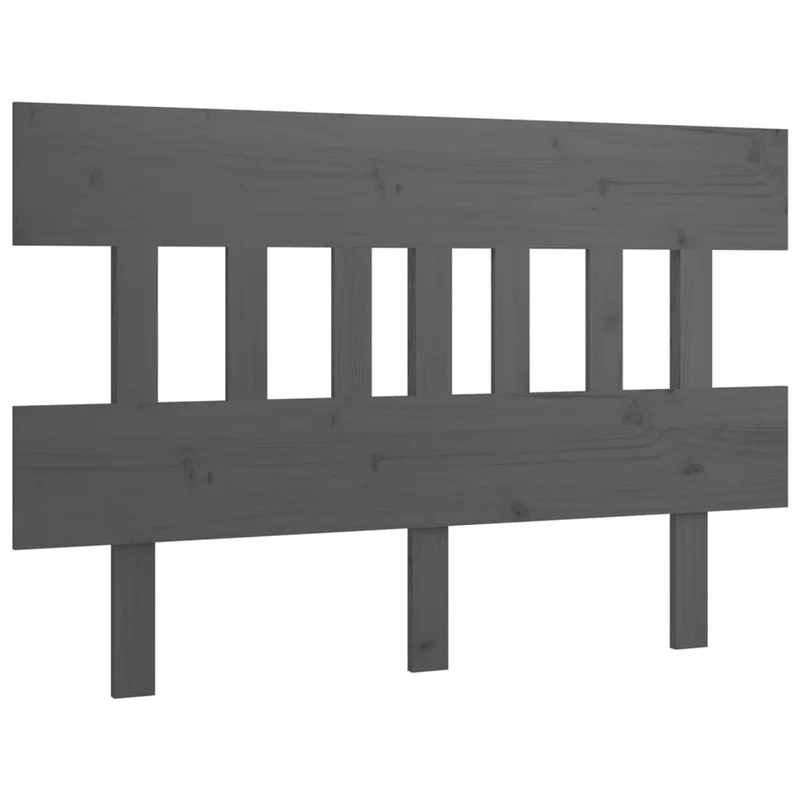 Tête de lit accessoire couchage chambre à coucher meuble 143,5 x 3 x 81 cm bois de pin gris TDL0203464