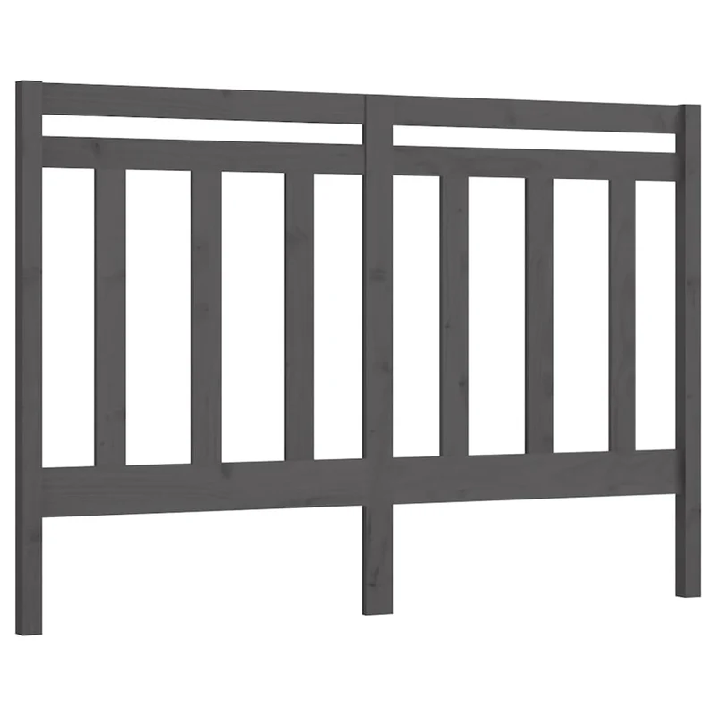 Tête de lit accessoire couchage chambre à coucher meuble 146 x 4 x 100 cm bois de pin gris TDL0203439