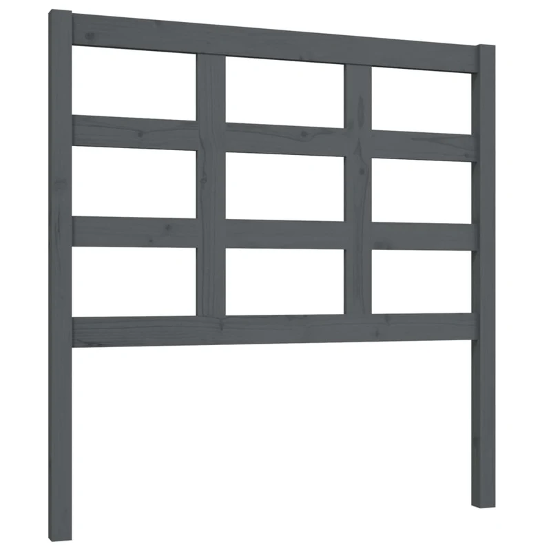 Tête de lit accessoire couchage chambre à coucher meuble 95,5 x 4 x 100 cm bois de pin gris TDL0203269