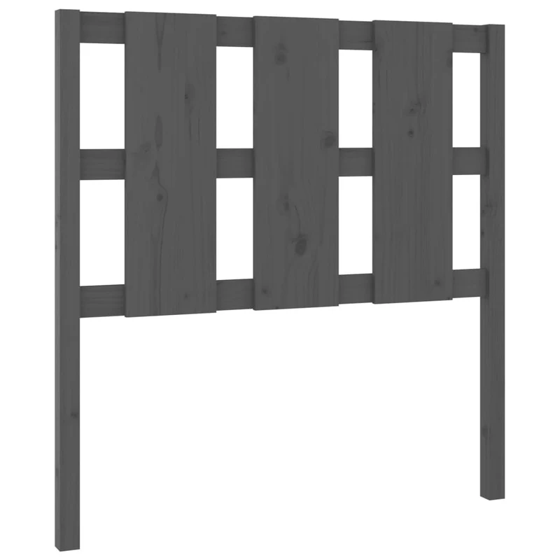 Tête de lit accessoire couchage chambre à coucher meuble 95,5 x 4 x 100 cm bois de pin gris TDL0203262