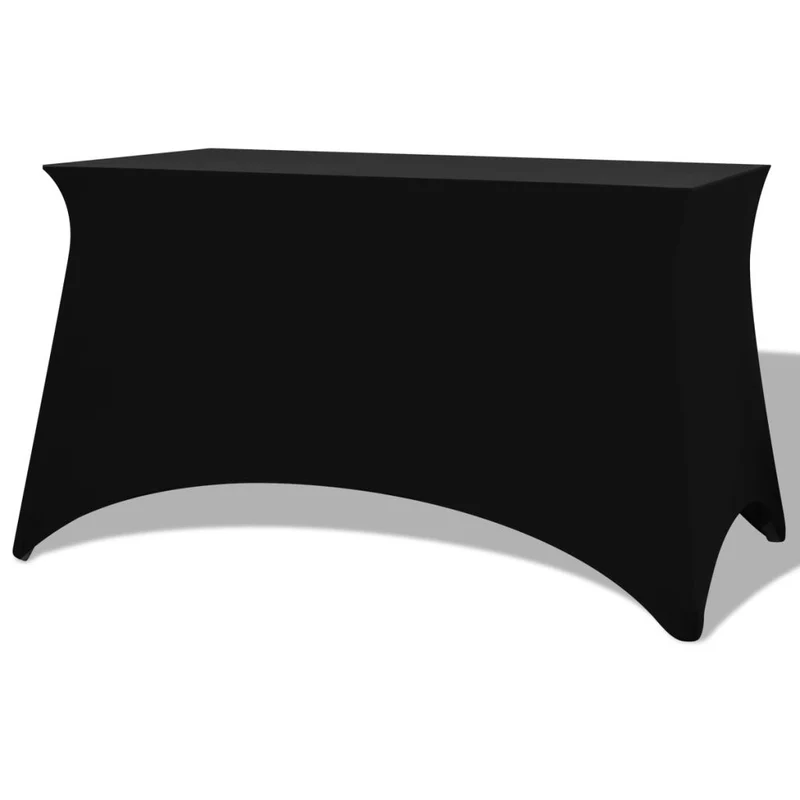 Housses extensibles pour table 2 pièces 243 x 76 x 74cm Noir DEC022432