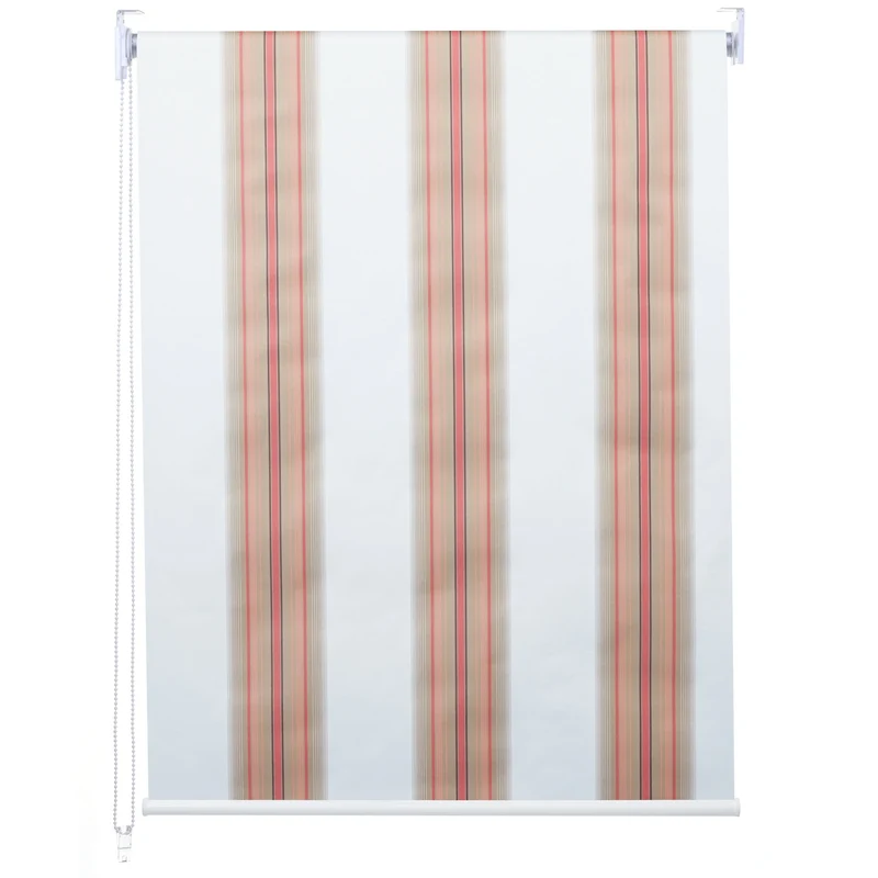 Store enrouleur de fenêtre occultant protection solaire store à tirage latéral 70x230cm opaque blanc rouge beige 04_0004583