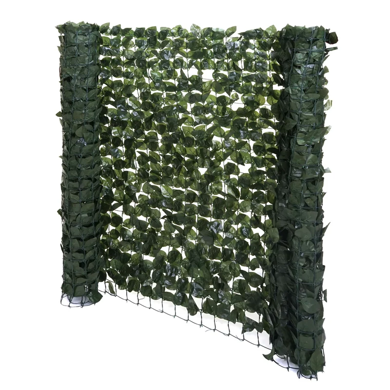 Brise-vue pour balcon pare-vue haie revêtement de protection contre le vent pour clôture de terrasse 300x150cm vert foncé 04_0001082