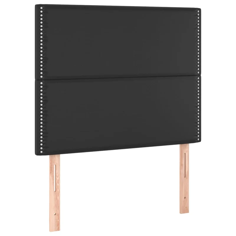 Tête de lit accessoire couchage chambre à coucher meuble à LED 100 x 5 x 118/128 cm synthétique noir TDL0200768