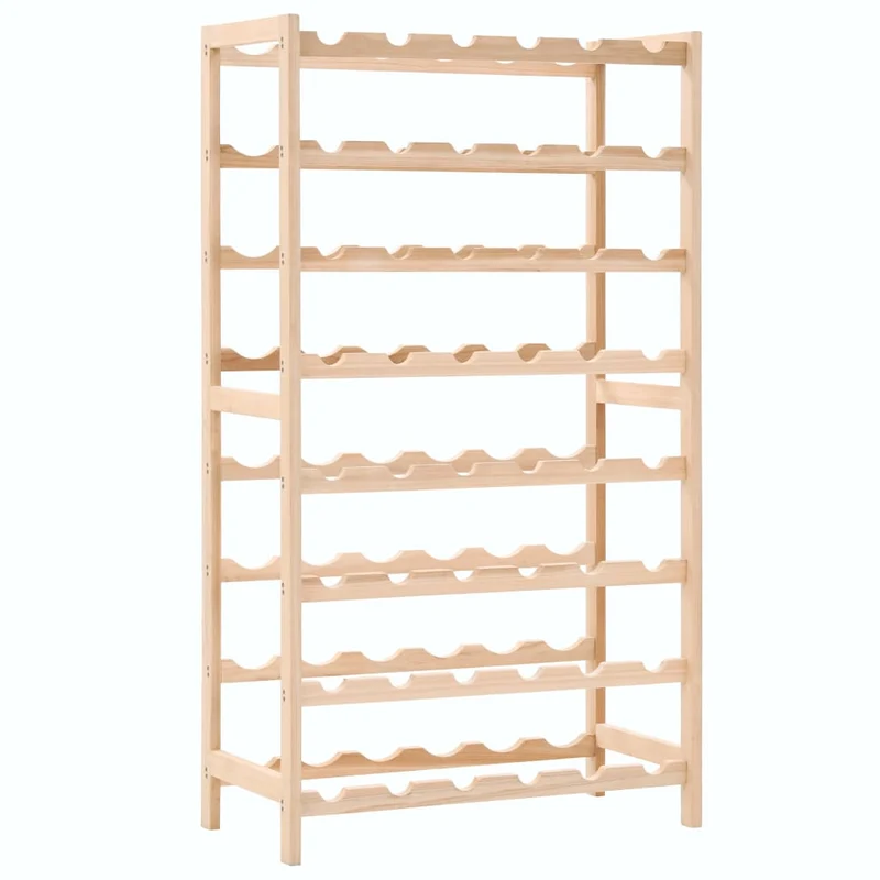 Casier range bouteilles étagère de rangement vin bois de cèdre 57,5 x 28 x 102 cm brun DEC024277