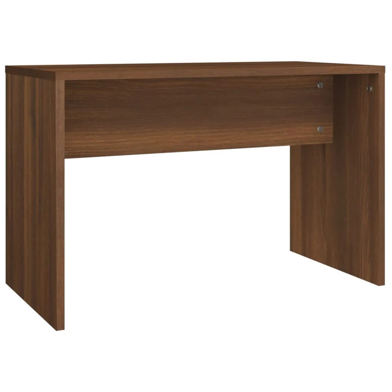 Tabouret de coiffeuse couleur chêne marron 70 x 35 x 45 cm bois d'ingénierie brun DEC024977